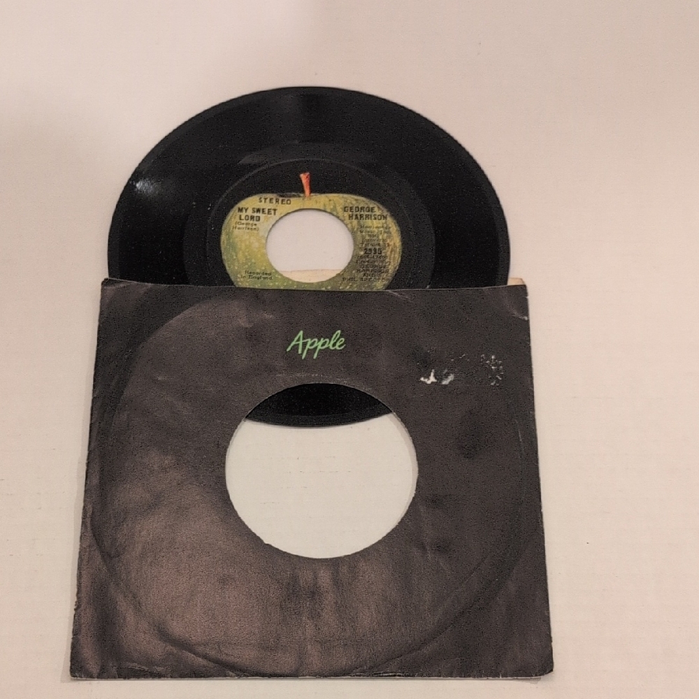 George Harrison 45 Single  Vinyl Record M'y Sweet Lord